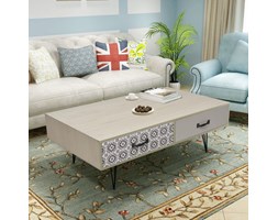 vidaXL Stolik kawowy 100x60x35 cm beż