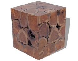 vidaXL Taboret z drewna tekowego 40x40x45 cm
