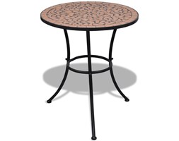 vidaXL Mozaikowy stolik 60 cm Terracotta