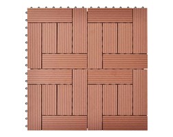 vidaXL Płytki tarasowe WPC (30 x 30 cm) kolor brązowy