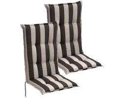 vidaXL Poduszki na krzesła ogrodowe 2 szt. 120x52 cm ciemne pasy