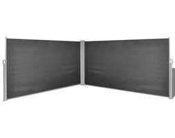 vidaXL Parawan rozsuwany 160x600 cm Czarny