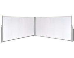 vidaXL Parawan rozsuwany 160x600 cm Kremowy