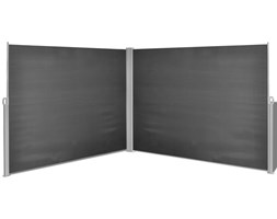 vidaXL Parawan rozsuwany 180x600 cm Czarny