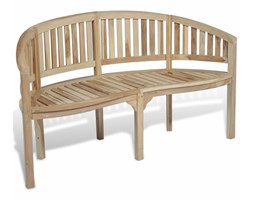 vidaXL Ławka w kształcie banana, 151 cm, drewno tekowe
