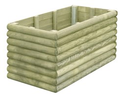 vidaXL Skrzynka ogrodowa na kwiaty z drewna sosnowego FSC, 106x56x48 cm