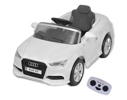 vidaXL Elektryczny samochód dla dzieci z pilotem Audi A3 białe