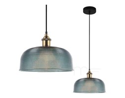 LAMPA wisząca DAVIDE MDM-2916/1 BL Italux szklana OPRAWA zwis niebieski