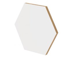 Panel ścienny hexagon biały - nuki