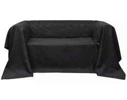 vidaXL Pokrowiec/Narzuta na kanapę micro zamsz Antracyt 270 x 350 cm