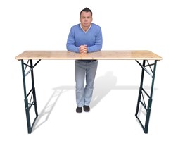 vidaXL Stół biesiadny składany 179x50x75/105 cm drewno sosnowe