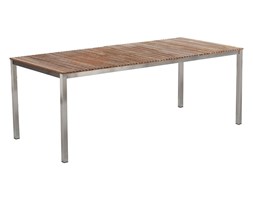 Stół ogrodowy - Teak-Stal szlachetna - 1 x Stół 200 x 90cm - VIAREGGIO