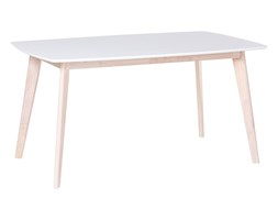 Stół biały - do kuchni - do jadalni - do salonu - 150x90 cm - SANTOS