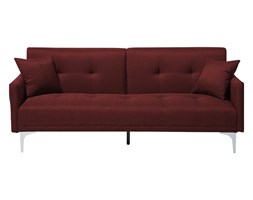 Sofa z funkcją spania czerwona - kanapa rozkładana - wersalka - LUCAN