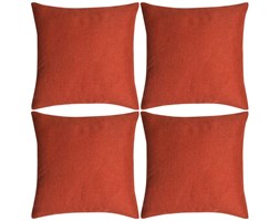 vidaXL Poszewki na poduszki 4 szt. lniane, terakota 40x40 cm
