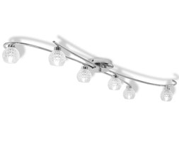 vidaXL Lampa sufitowa na 6 żarówek G9, 240 W