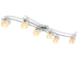 vidaXL Lampa sufitowa na 6 żarówek LED G9 240 W