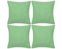 vidaXL 4 Bawełniane poszewki na poduszki zielone jabłuszko 50 x 50 cm
