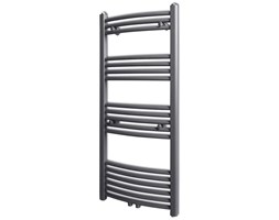 vidaXL Grzejnik łazienkowy, wygięty 500 x 1160 mm, szary