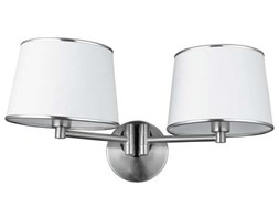 Kinkiet LAMPA ścienna IBIS 22-00890 Candellux metalowa OPRAWA abażurowa klasyczna biała