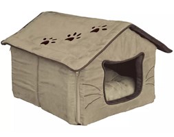 TRIXIE Domek dla pupila Hilla 35x30x40 cm poliester w piaskowym kolorze