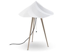 CHANTILLY-Lampa stojąca Trójnóg Drewno Wys.65cm