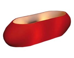Kinkiet LAMPA ścienna MANANA MB8001R Maxlight metalowa OPRAWA nowoczesna minimalistyczna czerwona