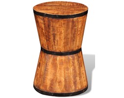vidaXL Taboret klepsydra, surowe drewno mango