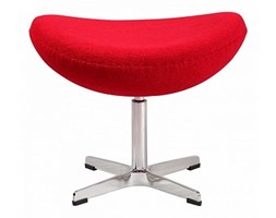 Podnóżek JAJO - inspirowany proj. Egg Ottoman - czerwony kaszmir