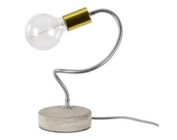 Lampa stołowa z betonu - Bello II - złota