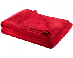 Koc Moca Design Soft Line - czerwony