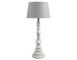 Lampa stołowa Belldeco - Romantic - biało-szara