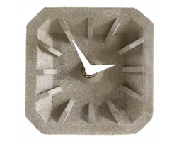 Zegar betonowy stojący KONKRET - biały 10 cm