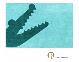 Dywanik łazienkowy Rhomtuft - Croc - niebieski morski