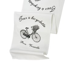 Bieżnik French Home - Bicyclette L - biały