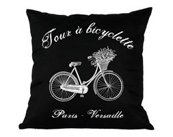 Poduszka French Home - Bicyclette - czarna