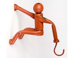 Wieszak metalowy - Climber - czerwony