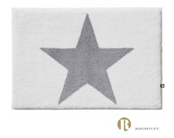 Dywanik łazienkowy Rhomtuft - STAR - szaro-biały