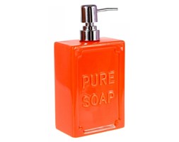 Dozownik do mydła w płynie - PURE SOAP - pomarańczowy