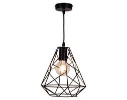 Industrialna LAMPA wisząca ROD HP1463-BL Zumaline druciana OPRAWA metalowa ZWIS klatka loft drut czarny carlton tarbes