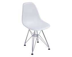 Krzesło JuniorP016 białe, chrom. nogi kod: 5902385706216