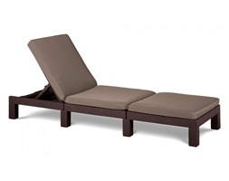 Leżak ogrodowy 195x65x22cm Bazkar Daytona brąz/taupe kod: 000872