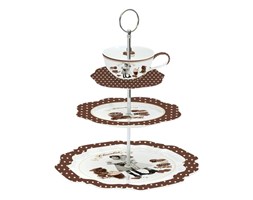 Patera trzypoziomowa Nuova R2S Chocolate Vintage kod: 1143 CHOV