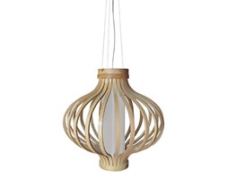 Drewniana lampa wisząca Barel 50cm King Home kod: MD80160-1-500