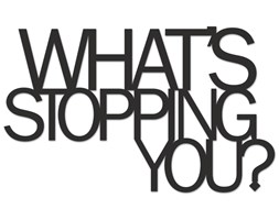 Napis 3D na ścianę WHAT'S STOPPING YOU? DekoSign kod: wsy1-1