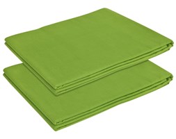 vidaXL Prześcieradła, 2 szt., bawełna, 240x260 cm, zielone jabłko