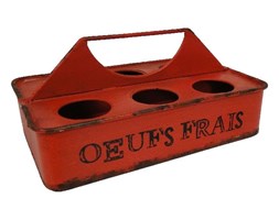 Pudełko na jajka Antic Line Rouge Oeufs