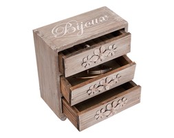 Drewniana szkatułka na biżuterię Antic Line Chest