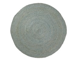 Niebieski dywan z juty La Forma Dip, Ø 100 cm