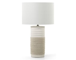 Nowoczesna lampka nocna - lampa stojąca - jasnobeżowa - NAVIA